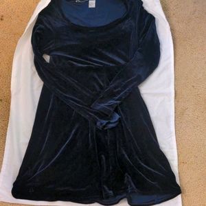 Velvet Blue dress vintage